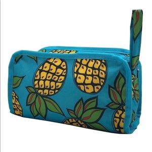 Hawaiian Pineapple print Cosmetic Bag, Stash-clutch-pouch
